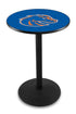 L214 - 42"" Black Wrinkle Boise State Pub Table