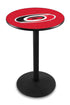 L214 - 42"" Black Wrinkle Carolina Hurricanes Modern Pub Table