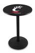 L214 - 42"" Black Wrinkle Cincinnati Pub Table