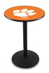 L214 - 42"" Black Wrinkle Clemson Pub Table