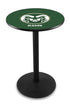 L214 - 42"" Black Wrinkle Colorado State Pub Table