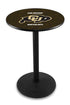 L214 - 42"" Black Wrinkle Colorado Pub Table