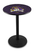 L214 - 42"" Black Wrinkle East Carolina Pub Table