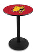 L214 - 42"" Black Wrinkle Ferris State Pub Table