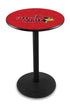 L214 - 42"" Black Wrinkle Illinois State Pub Table