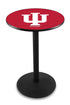 L214 - 42"" Black Wrinkle Indiana Pub Table