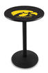 L214 - 42"" Black Wrinkle Iowa Pub Table