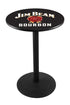 L214 - 42"" Black Wrinkle Jim Beam Pub Table.