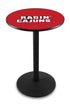 L214 - 42"" Black Wrinkle Louisiana-Lafayette Pub Table