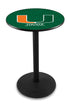 L214 - 42"" Black Wrinkle Miami (FL) Pub Table