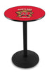 L214 - 42"" Black Wrinkle Maryland Pub Table