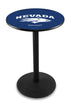 L214 - 42"" Black Wrinkle Nevada Pub Table