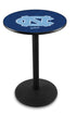 L214 - 42"" Black Wrinkle North Carolina Pub Table