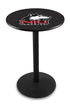 L214 - 42"" Black Wrinkle Northern Illinois Pub Table