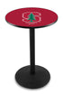 L214 - 42"" Black Wrinkle Stanford Pub Table