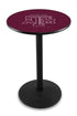 Holland Bar Stool Sports Logo Wrinkle Texas A&M Pub Table - 42"" Black