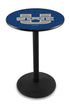 Holland Bar Stool Co Sports Team L214 - 42"" Black Wrinkle Utah State Pub Table