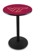 Holland Bar Stool Co Sports Team L214 - 42"" Black Wrinkle Virginia Tech Pub Table