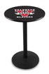 Holland Bar Stool Co Sports Team L214 - 42"" Black Wrinkle Valdosta State Pub Table