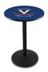 Holland Bar Stool Co Sports Team L214 - 42"" Black Wrinkle Virginia Pub Table