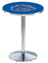 L214 - 36"" Chrome Boise State Pub Table