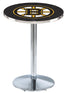 L214 - 36"" Chrome Boston Bruins Modern Pub Table