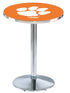 L214 - 36"" Chrome Clemson Pub Table