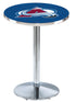 L214 - 36"" Chrome Colorado Avalanche Pub Table