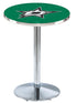 L214 - 36"" Chrome Dallas Stars Pub Table