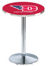 L214 - 36"" Chrome University of Dayton Pub Table