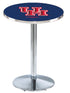 Holland Bar Stool L214 - 36"" Chrome Houston University Logo Pub Table