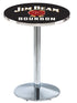 L214 - 36"" Chrome Jim Beam Pub Table.