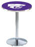 L214 - 36"" Chrome Kansas State Pub Table