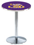 L214 - 36"" Chrome Louisiana State Pub Table