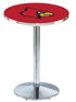 L214 - 36"" Chrome Louisville Pub Table