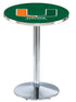 L214 - 36"" Chrome Miami (FL) Pub Table