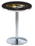L214 - 36"" Chrome Missouri Pub Table
