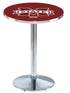 L214 - 36"" Chrome Mississippi State Pub Table