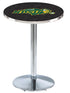 L214 - 36"" Chrome North Dakota State Pub Table