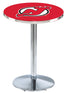 L214 - 36"" Chrome New Jersey Devils Pub Table