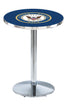 L214 - 36"" Chrome U.S. Navy Pub Table