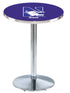 L214 - 36"" Chrome Northwestern Pub Table