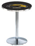 L214 - 36"" Chrome Southern Miss Pub Table