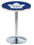 Holland Bar Stool Co. Sports Team L214 - 36"" Chrome Toronto Maple Leafs Pub Table