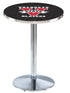 Holland Bar Stool Co Sports Team L214 - 36"" Chrome Valdosta State Pub Table