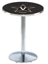 Holland Bar Stool Co Sports Team L214 - 36"" Chrome Vanderbilt Pub Table