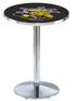 L214 - 36"" Chrome Wichita State Pub Table