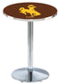 L214 - 36"" Chrome Wyoming Pub Table