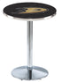 L214 - 42"" Chrome Anaheim Ducks Modern Pub Table