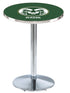 L214 - 42"" Chrome Colorado State Pub Table